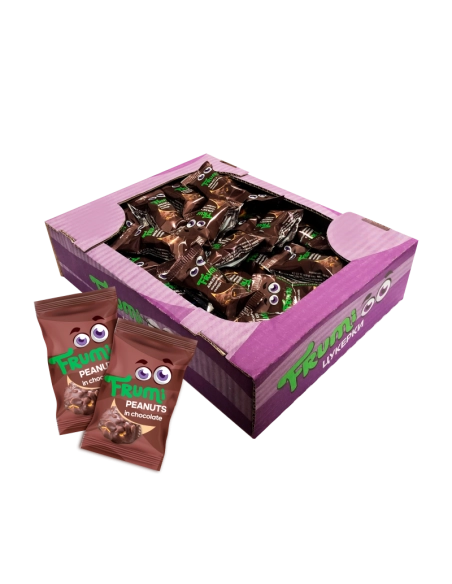 Цукерка глазурована з додаванням арахісу та злаками 200 г"FRUMI"