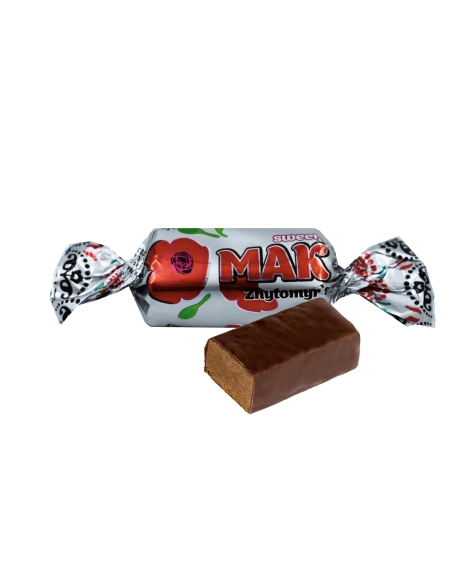 Цукерки глазуровані" Мак житомирський" 1 кг