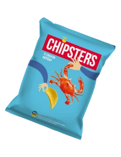 Чіпси ( 120 г)картопляні краб Chipsters