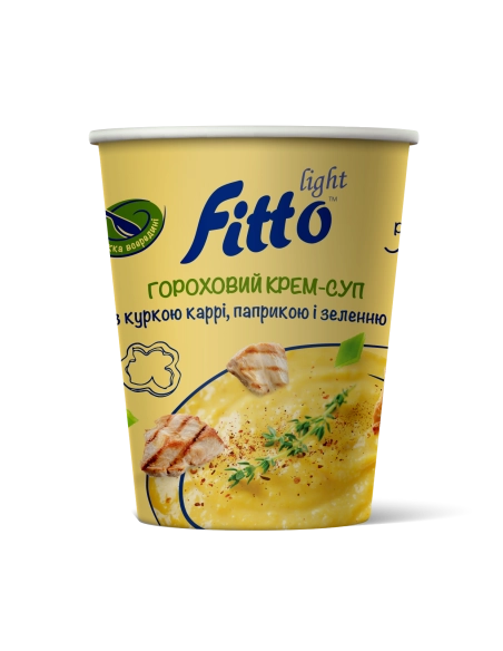 Гороховий крем суп миттевого приготування з куркою 40г стакан