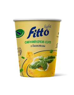 Сирний крем суп миттевого приготування з базеліком 40г стакан