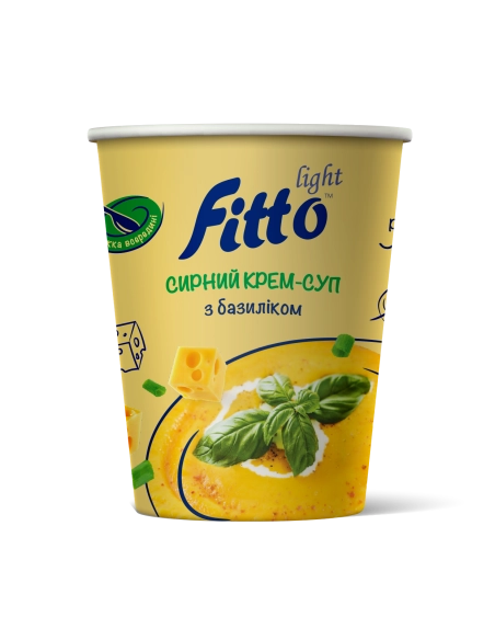 Сирний крем суп миттевого приготування з базеліком 40г стакан