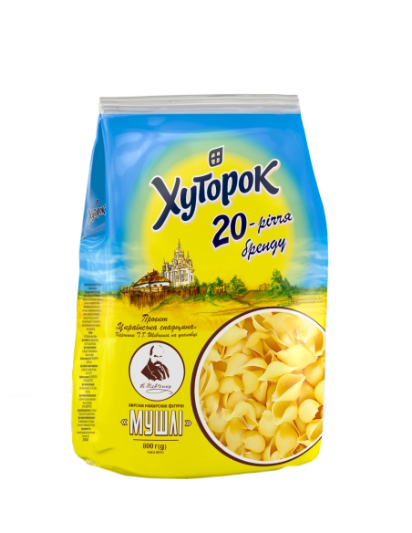 макаронні вироби Мушлі виті  800 гхуторок