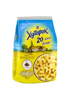 макаронні вироби Ріжки виті  800 гхуторок