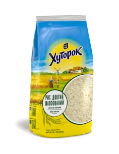Рис довгий шліфований 800 г ХУТОРОК