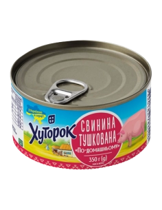 Свинина тушкована По домашньому ТМ Хуторок 350г
