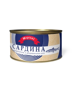 Сардина атлантична з д/м з/б№5 ТМ Морські 230 г