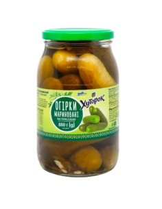 Огірки мариновані 880г скло