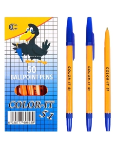 Ручка кул.CORVINA 51 синя (50шт/уп)