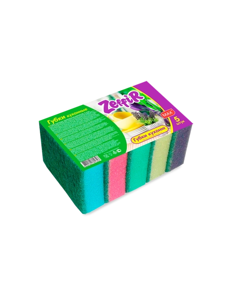 Кухонні губки 5 шт  ТМ Zeffir