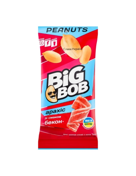 Арахіс смажений солоний бекон  (60 г) BIG BOB