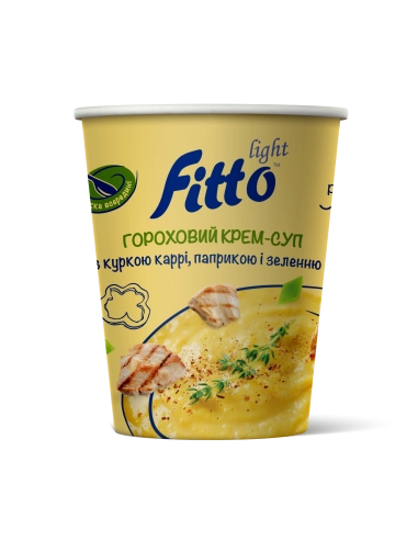 Гороховий крем суп миттевого приготування з куркою 40г стакан