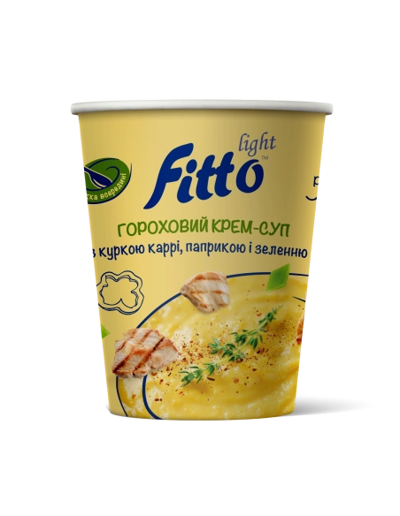 Гороховий крем суп миттевого приготування з куркою 40г стакан