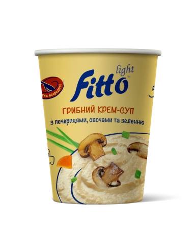 Грибний суп миттевого приготування з печерицями 40г стакан