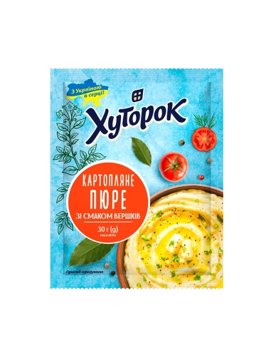 Картопляне пюре зі смаком вершків хуторок 30г