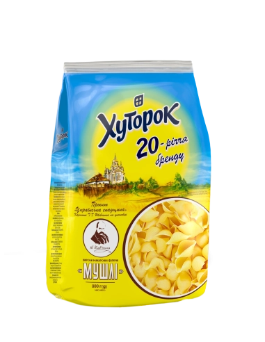 макаронні вироби Мушлі виті  800 гхуторок