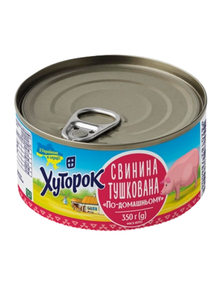 Свинина тушкована По домашньому ТМ Хуторок 350г