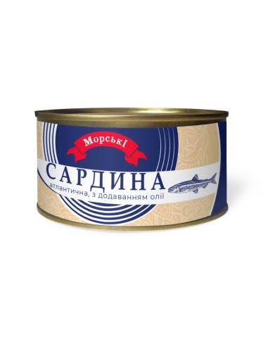Сардина атлантична з д/м з/б№5 ТМ Морські 230 г
