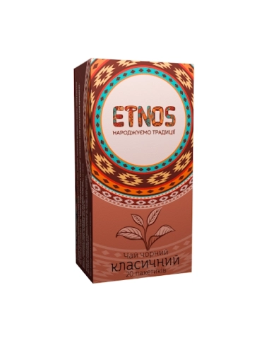 Чай чорний байховий дрібний   20*1,5г ТМ ETNOS