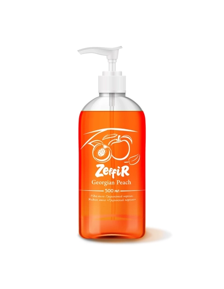 Рідке мило грузинський персикТМ Zeffir 500мл