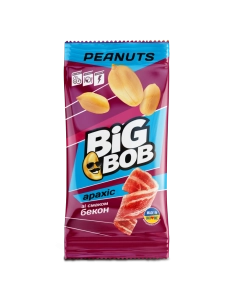 Арахіс смажений солений зі смаком бекон 60г ТМ Біг боб