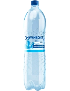 Вода Знаменівська сильно газована 1.5л