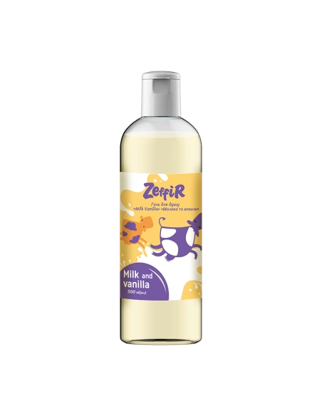Гель для душа молоко та ванільТМ Zeffir 500 мл