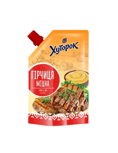 Гірчиця міцна Хуторок 130 г дой пак