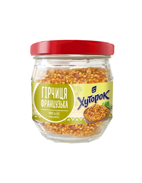 Гірчиця Француська скло 180г ТМ Хуторок