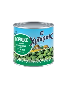 Горошок зелений 420 г Хуторок