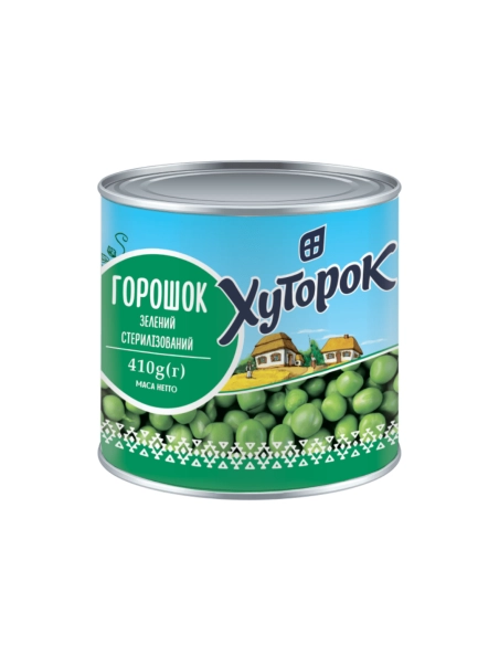 Горошок зелений 420 г Хуторок
