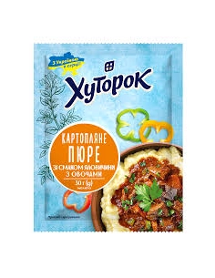 Картопляне пюре зі смаком яловичини з овочами 30г Хуторок