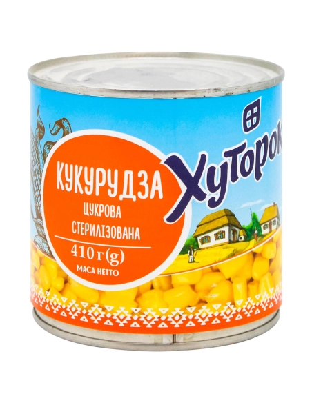Кукурудза цукрова 410 г ж/б Хуторок