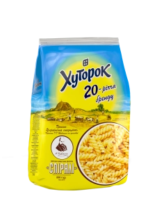 Макаронні вироби Спіралі 800г Хуторок