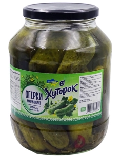 Огірки маринован Хуторок 680г 720 мл скло