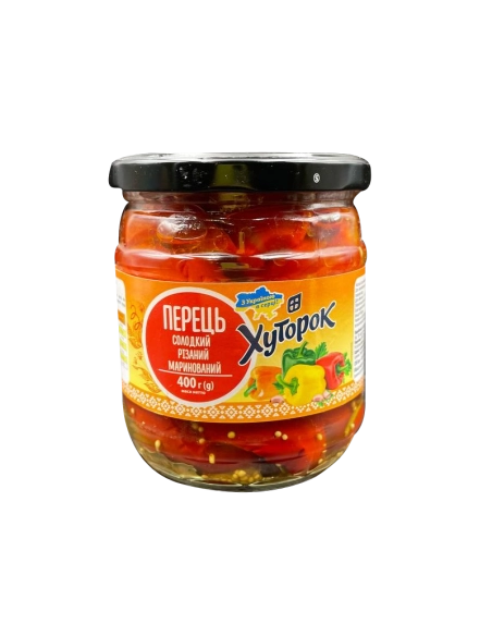 Перець гострий маринований Хуторок 400г  скло
