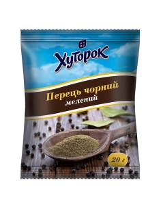перець чорний мелений ТМ хуторок 20г
