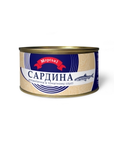 Сардіна в томатному соусі атлатнична 230г ТМ Морські