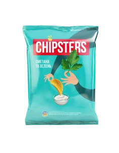 Чіпси натуральні сметана зелень 120г